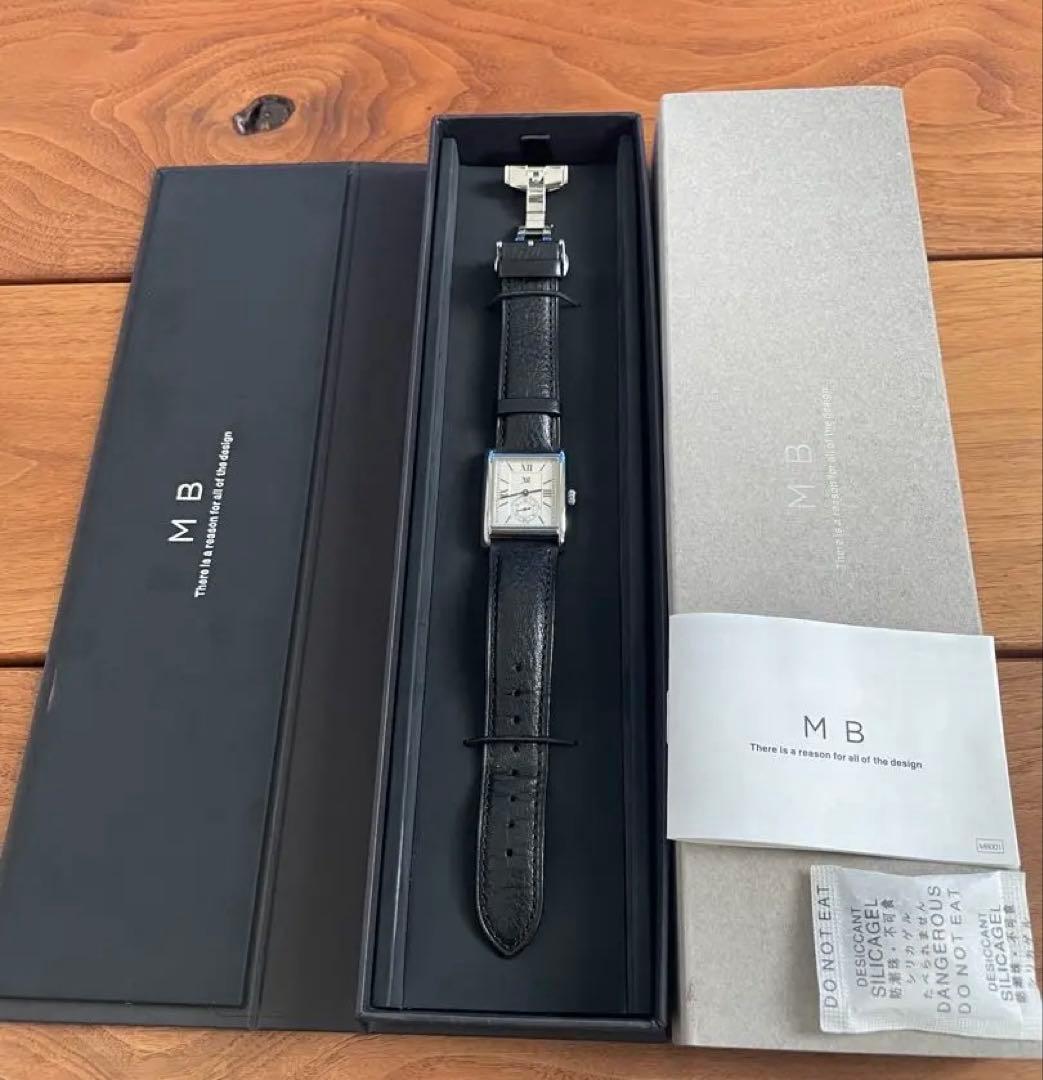 MBハイエンドドレスウォッチ　シルバーケース×ブラックベルト