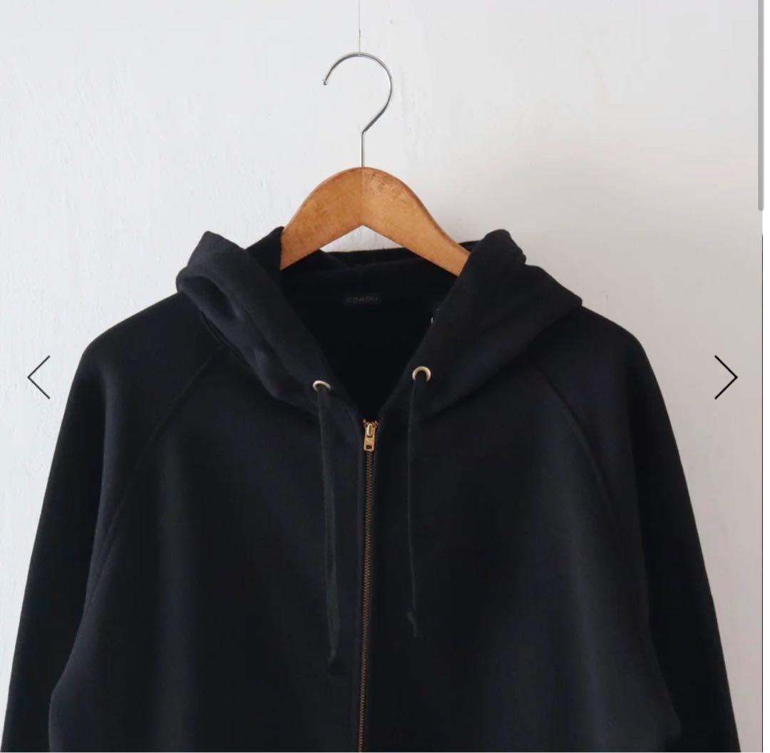 【COMOLI】コットン裏毛 ジップパーカ&パンツ　セットアップ