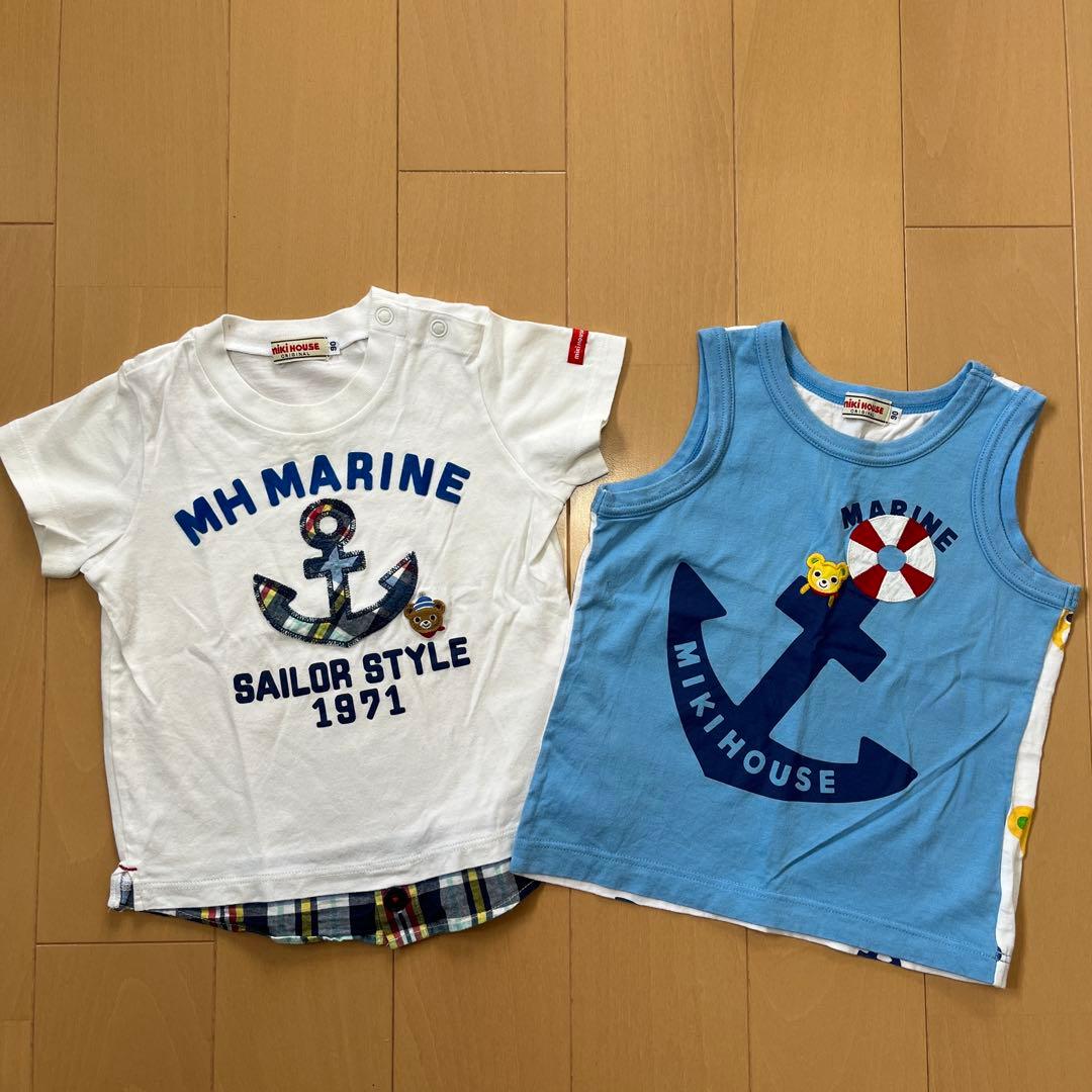 ミキハウス 半袖Tシャツタンクトップ2 点DOUBLE.B 他8点　まとめ売り