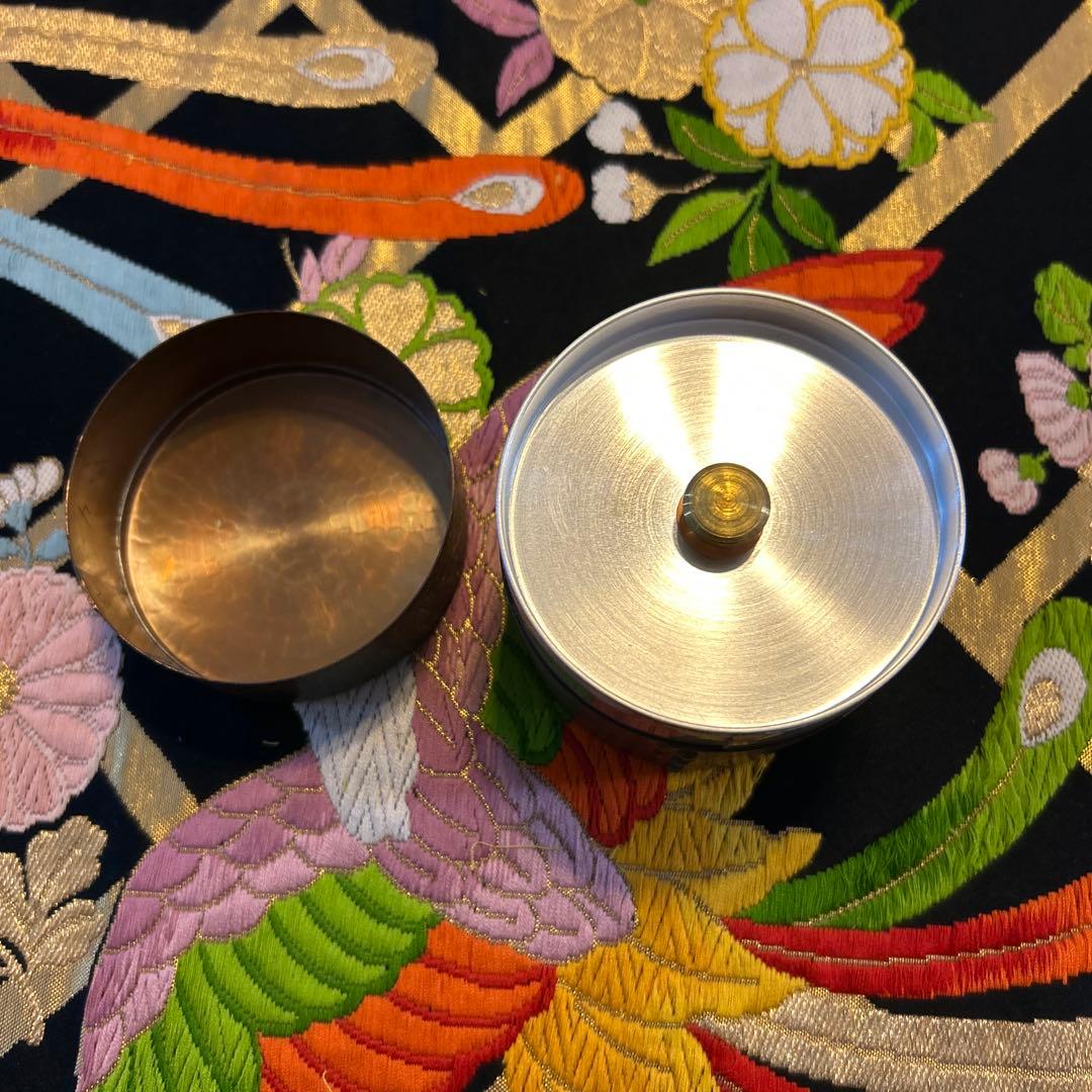 富貴堂　茶筒　鎚起銅器　燕産