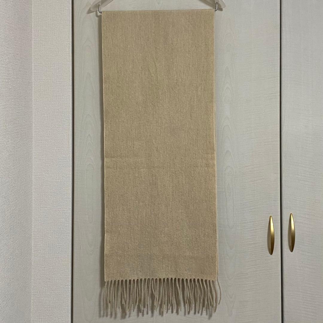 HERMES　カシミヤマフラー　ベージュ