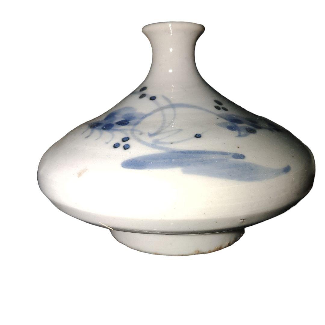 古伊万里　江戸時代　草花文油壺　骨董