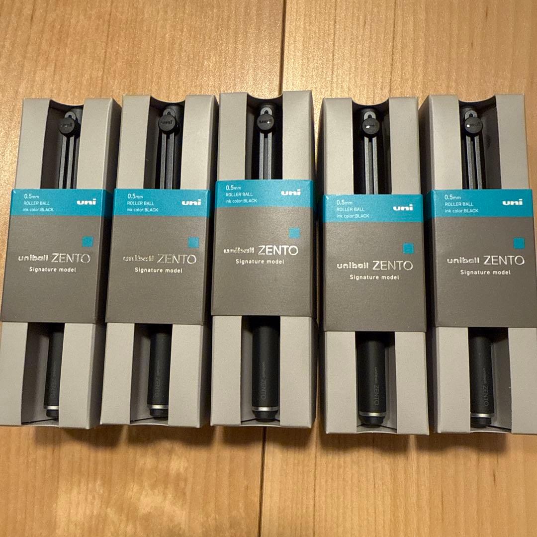 uni ZENTO ユニボールゼントシグニチャーモデル ブラック　5本セット