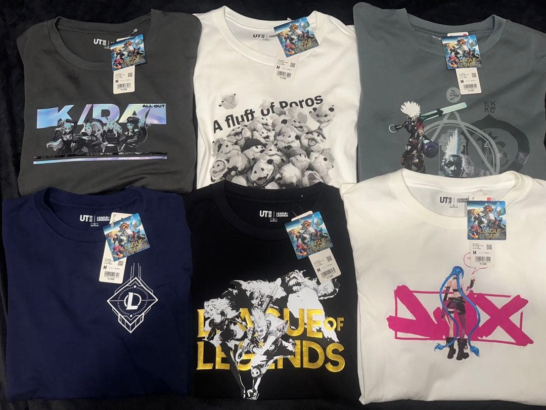Tシャツ・アパレル UNIQLO UT LoL K/DA 6Shirt Full Set Japan