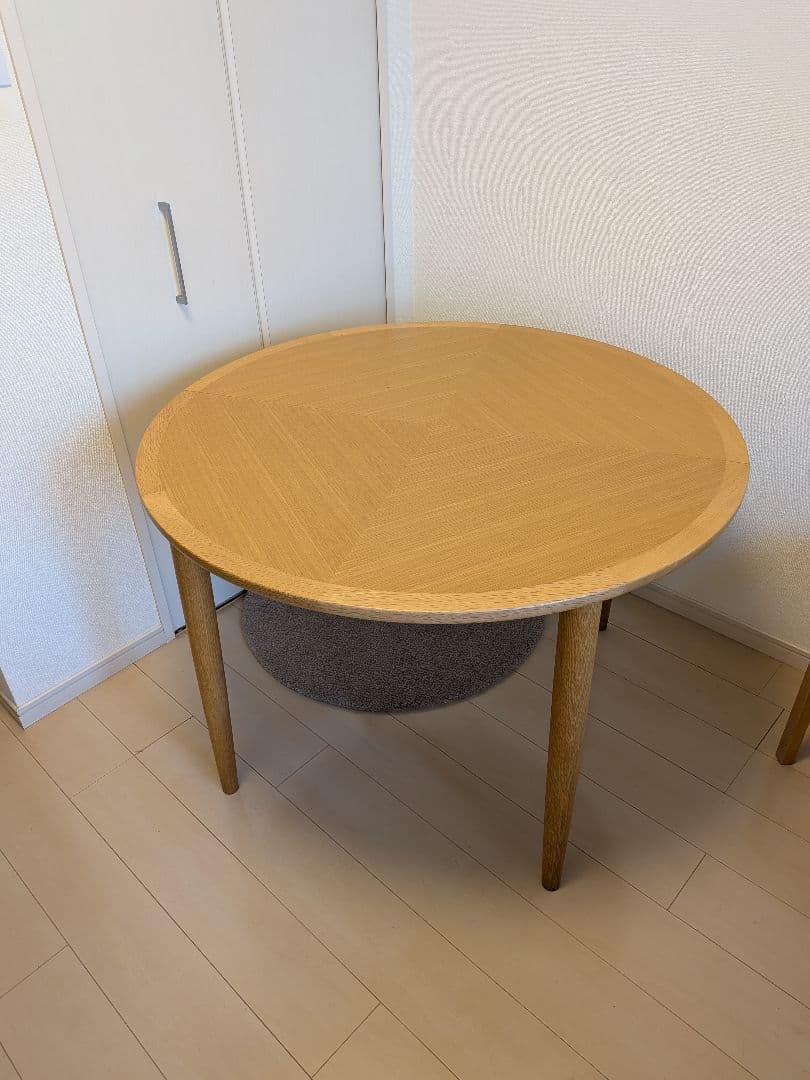 カンディハウス ルントオム D EXテーブル φ105 美品