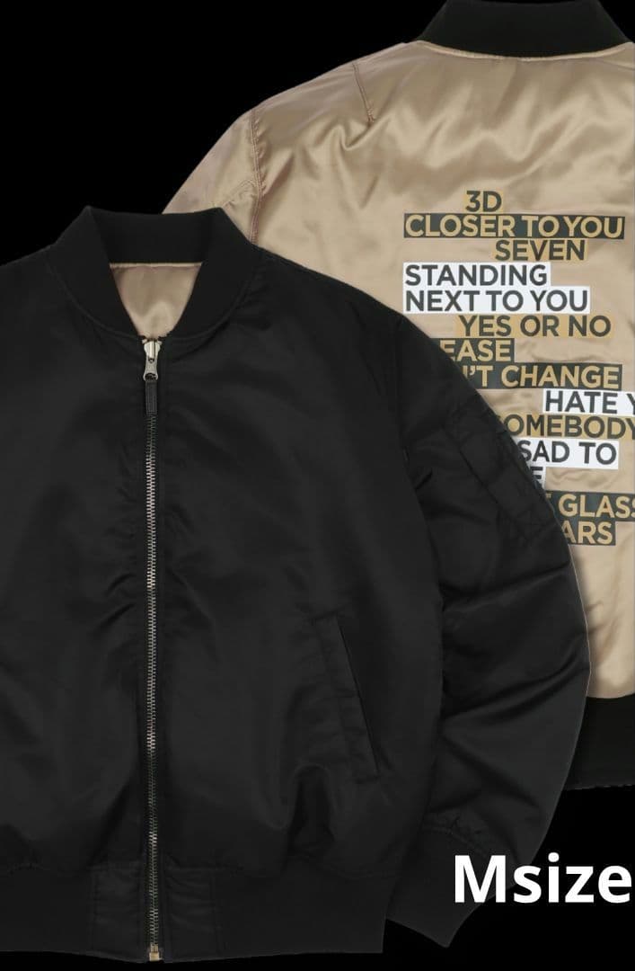 BTS JONGKOOK golden オーバーサイズ ボンバー ジャケット M