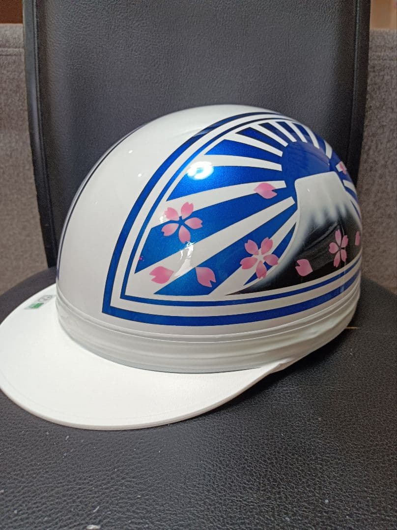 カスタムコルク半　白✘Candyブルー富士日章　桜花