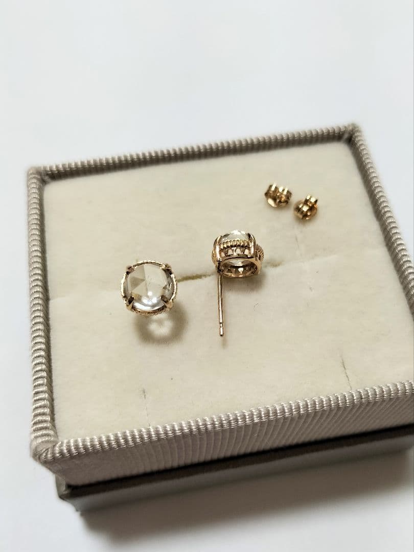 【むつみ】ノジェス★ピンキー リング ピアス★K10 クォーツ