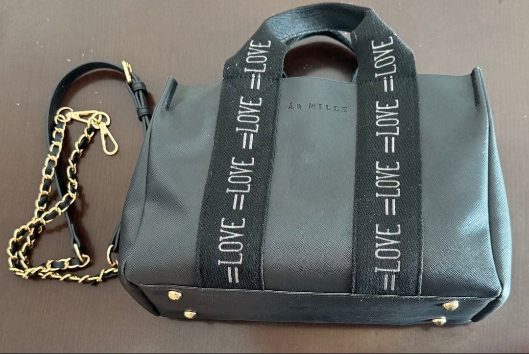 佐々木舞香　イコラブ　ラフォーレ原宿コラボ　バッグ　カバン　黒　AnMILLE