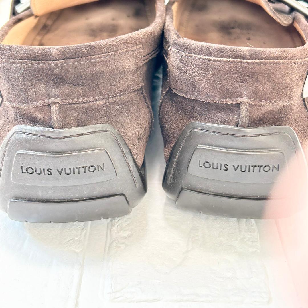 良品　ルイヴィトン　モノグラム　ドライビングシューズ　26.5 ローファー