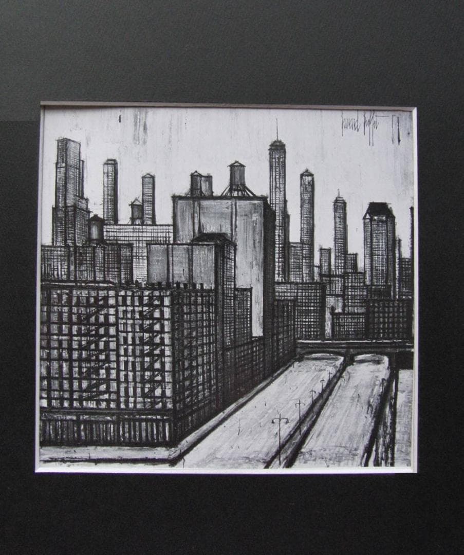 ベルナール・ビュッフェ「NEW YORK-Ancesboro bridge」