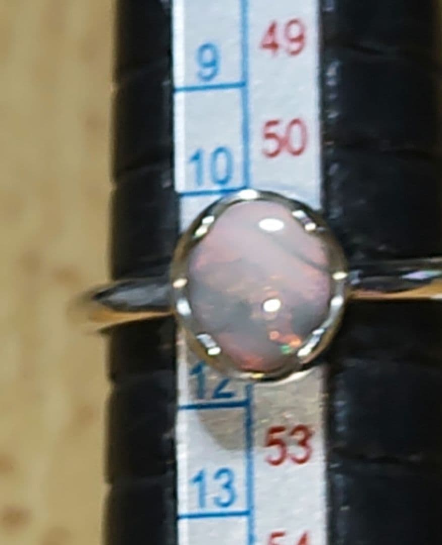 他人祭♡極ネオン　ライトニングリッジ産セミブラックピクチャーオパール　925SV