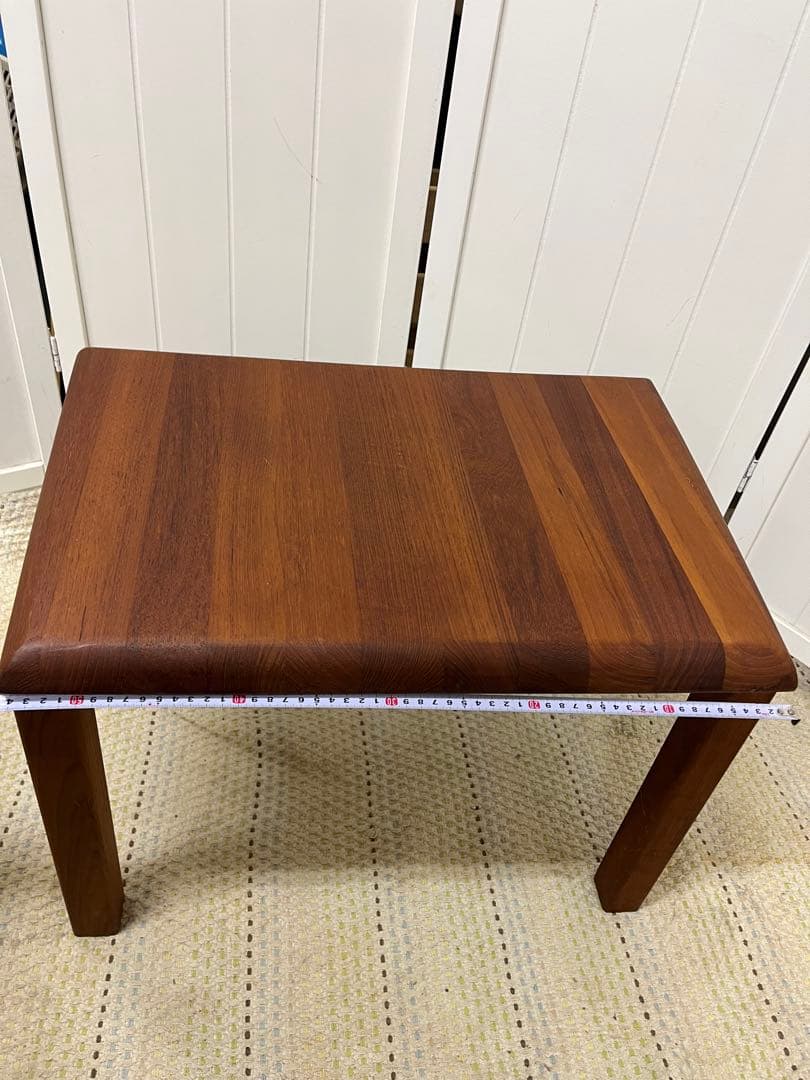 送料込み！　チーク無垢　サイドテーブル　ローテーブル　花代　北欧　ビンテージ