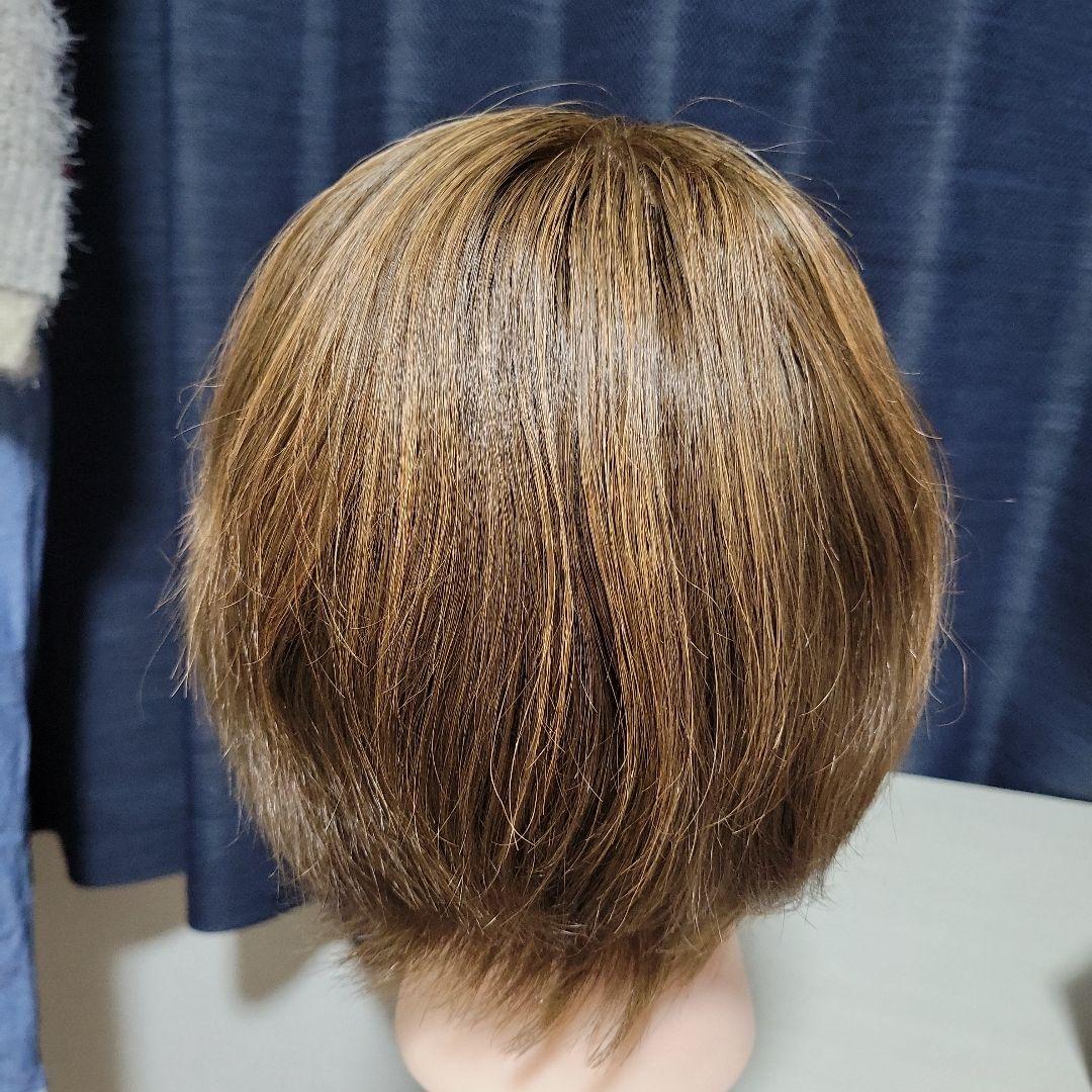 美品 百合子ウイッグ みちこパーマ 3Dウィッグ