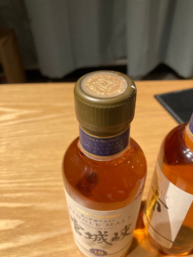 ニッカ　シングルモルト 余市10年　宮城峡10年 180ml 終売品　送料無料