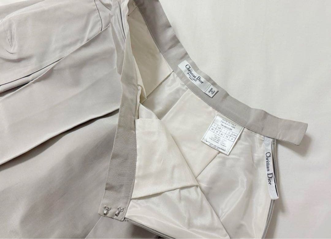 最高級　希少アーカイブ❤︎ Dior ❤︎伊製 シルク タフタスカート　美シルエット