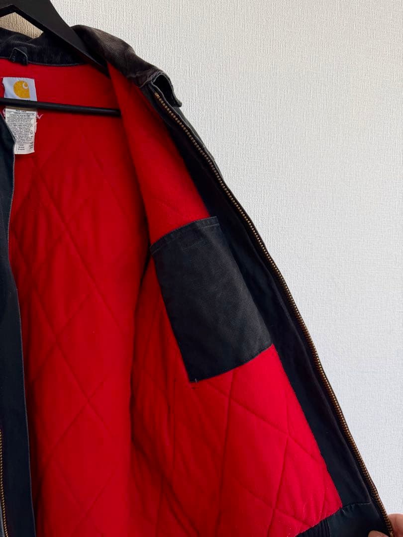 超超スペシャル アメリカ製 カーハート サンタフェジャケット L ブラック 黒