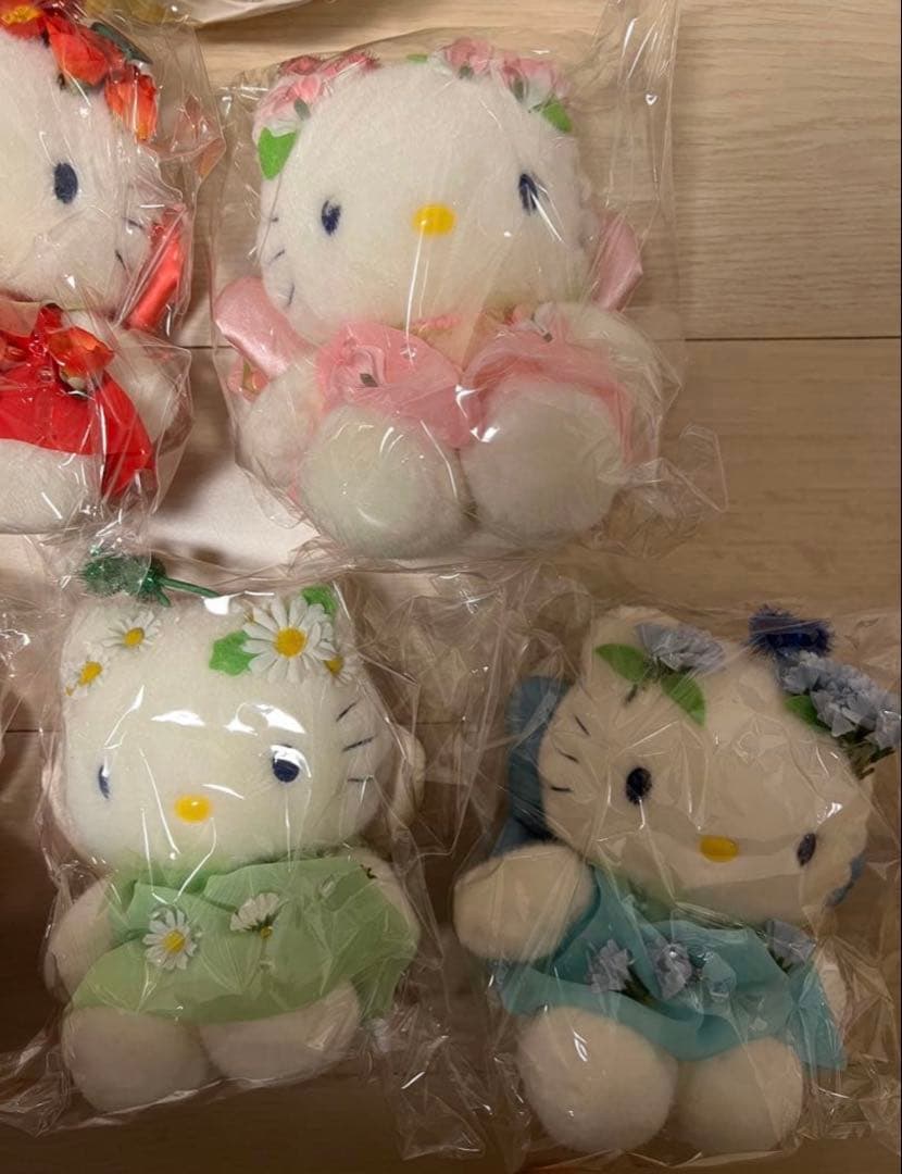 ハローキティ　フラワーガーデン　フェアリー　ぬいぐるみ　9個セット