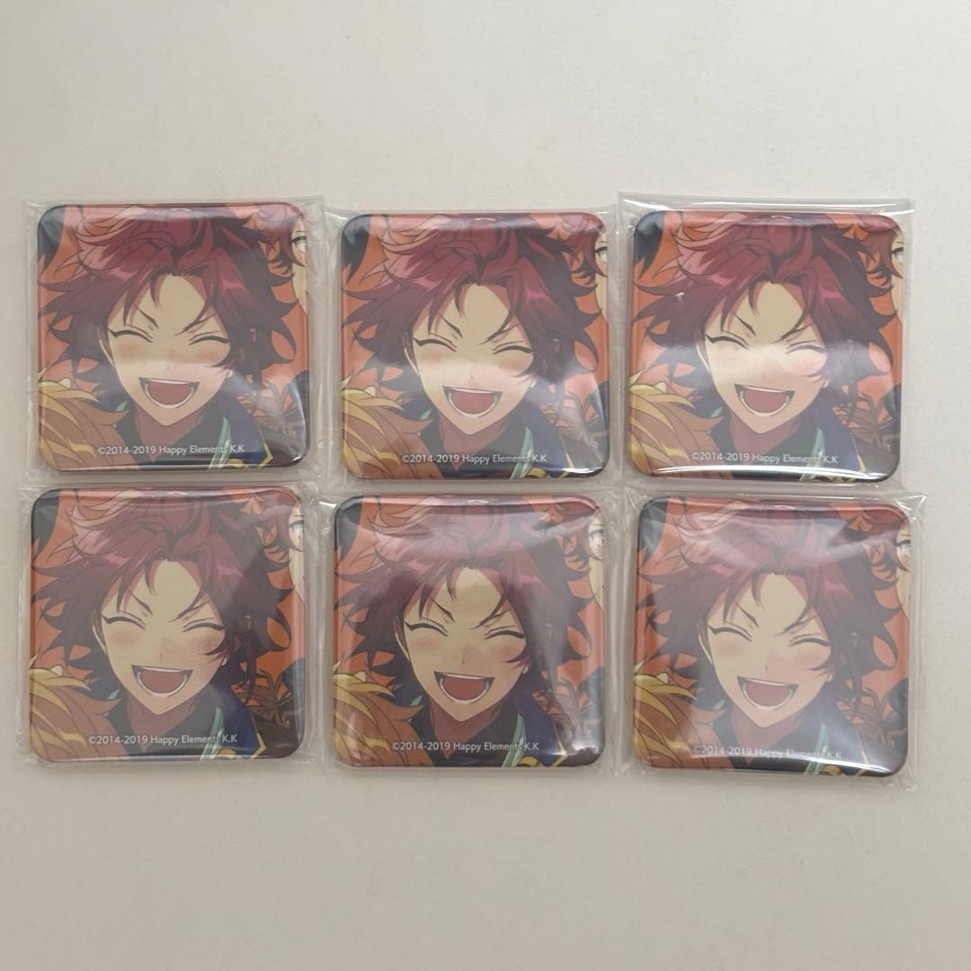 あんスタ アルバム TRIP 有償特典 スクエア缶バッジ 衣更真緒 6点セット