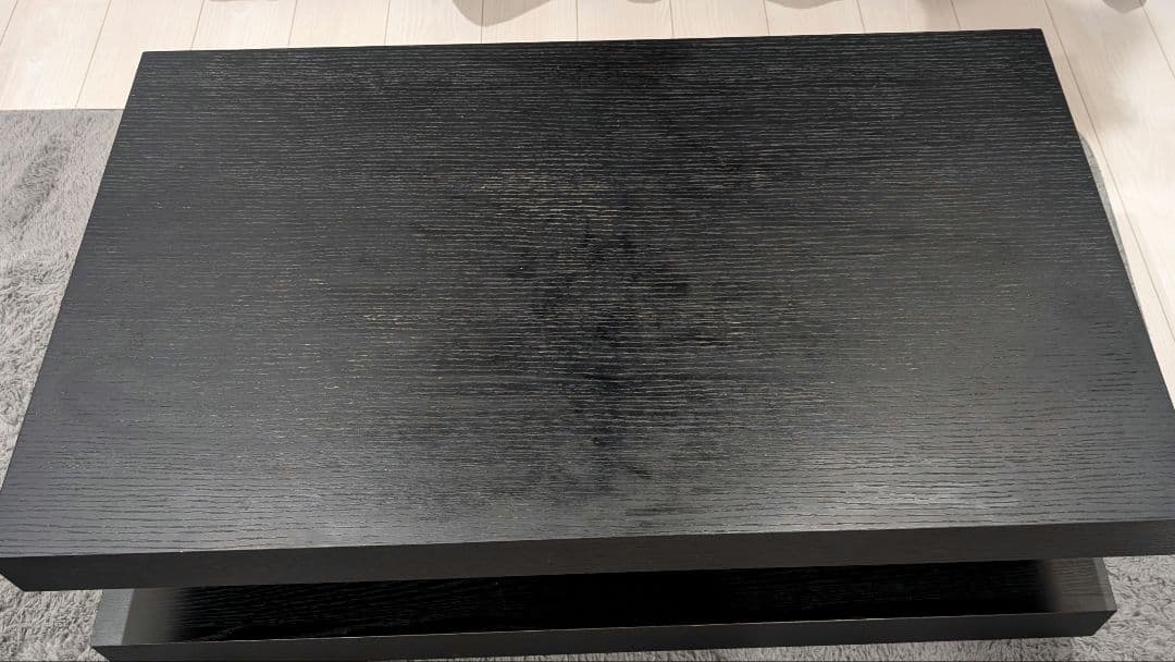 おしゃれ　 ローテーブル 木目ブラック