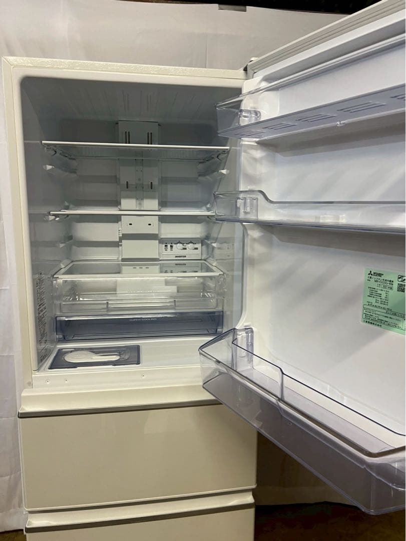 三菱電機 3ドア冷蔵庫 MR-CX33G-W 2021年製 330L 右開き