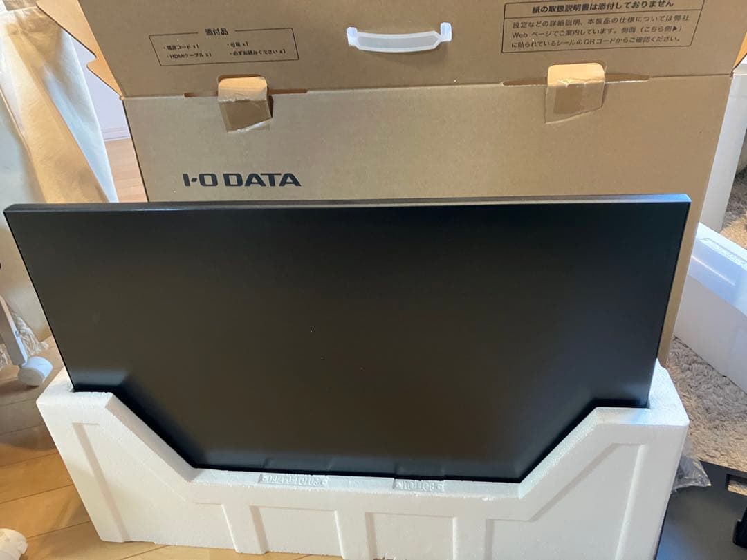 I-O DATA ブラック フラットモニター 本体