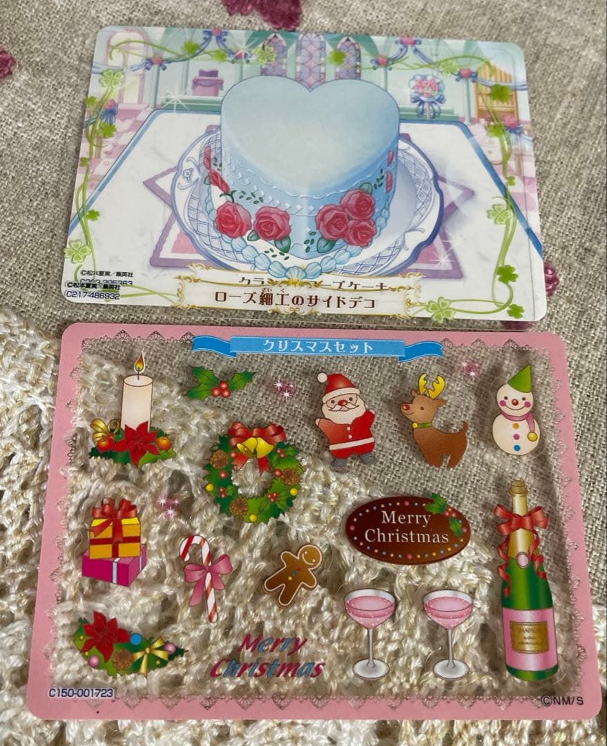 夢色パティシエールマイスイーツカード　 クラシックローズケーキ　ローズ細工サイド