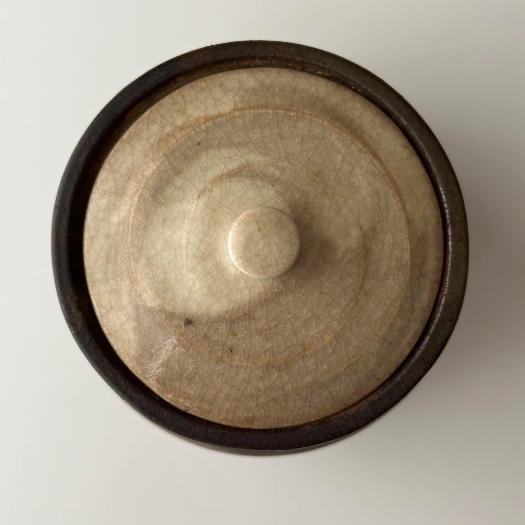 嶋村白山 備前 壺 小壺 蓋なし品