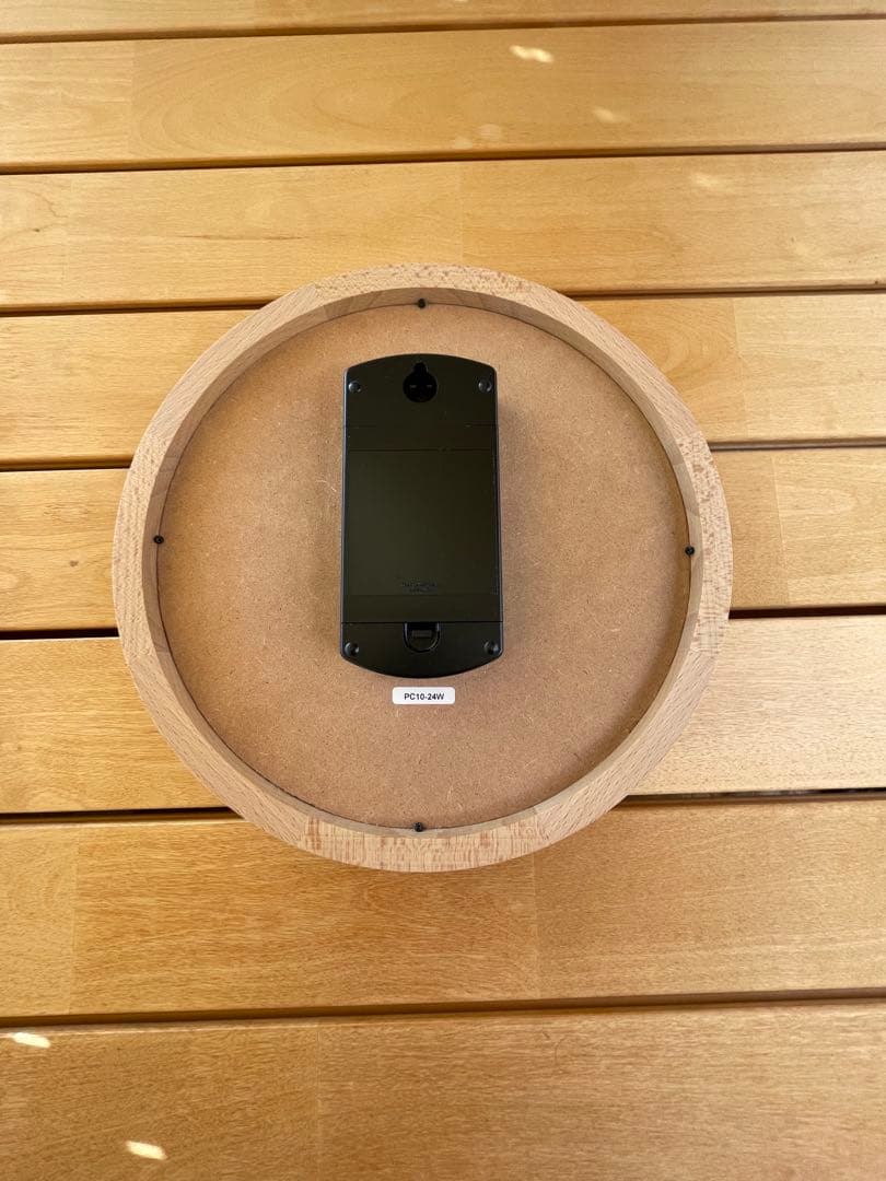 Lemnos 電波時計 壁掛け　無垢木製フレーム