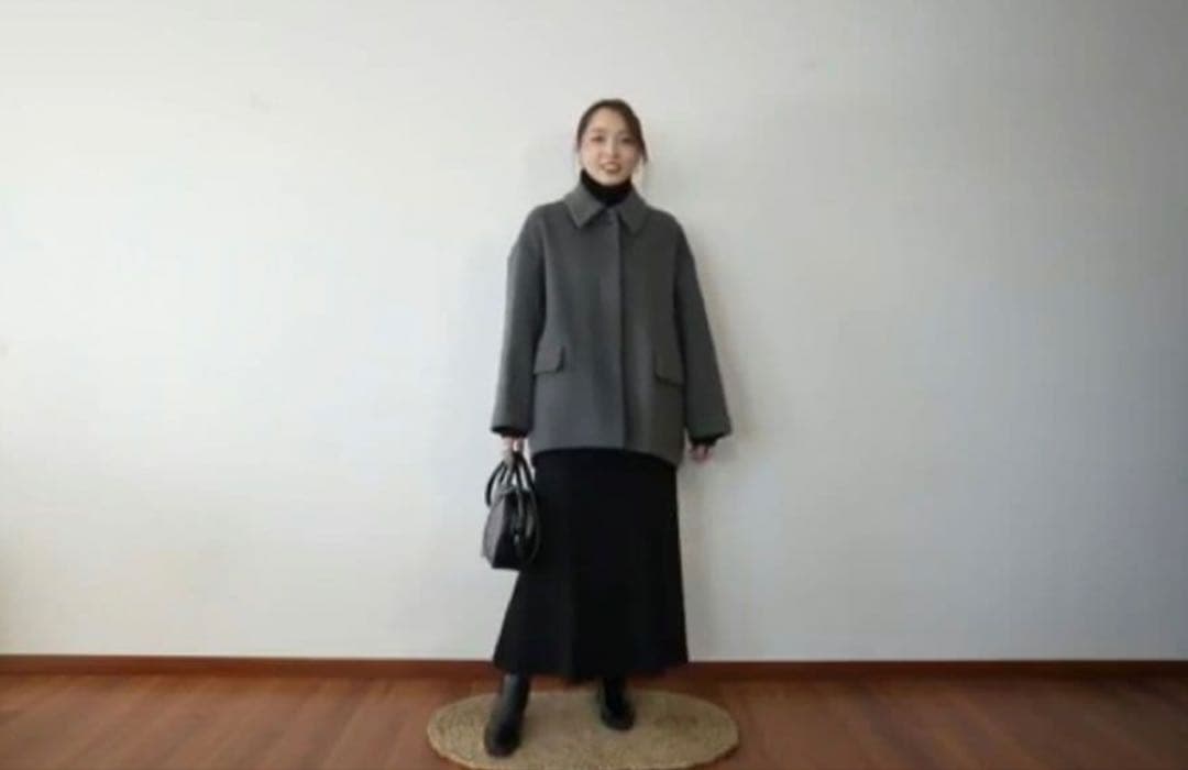 美品　marw （マルゥ）united arrows コクーンコート　グレー