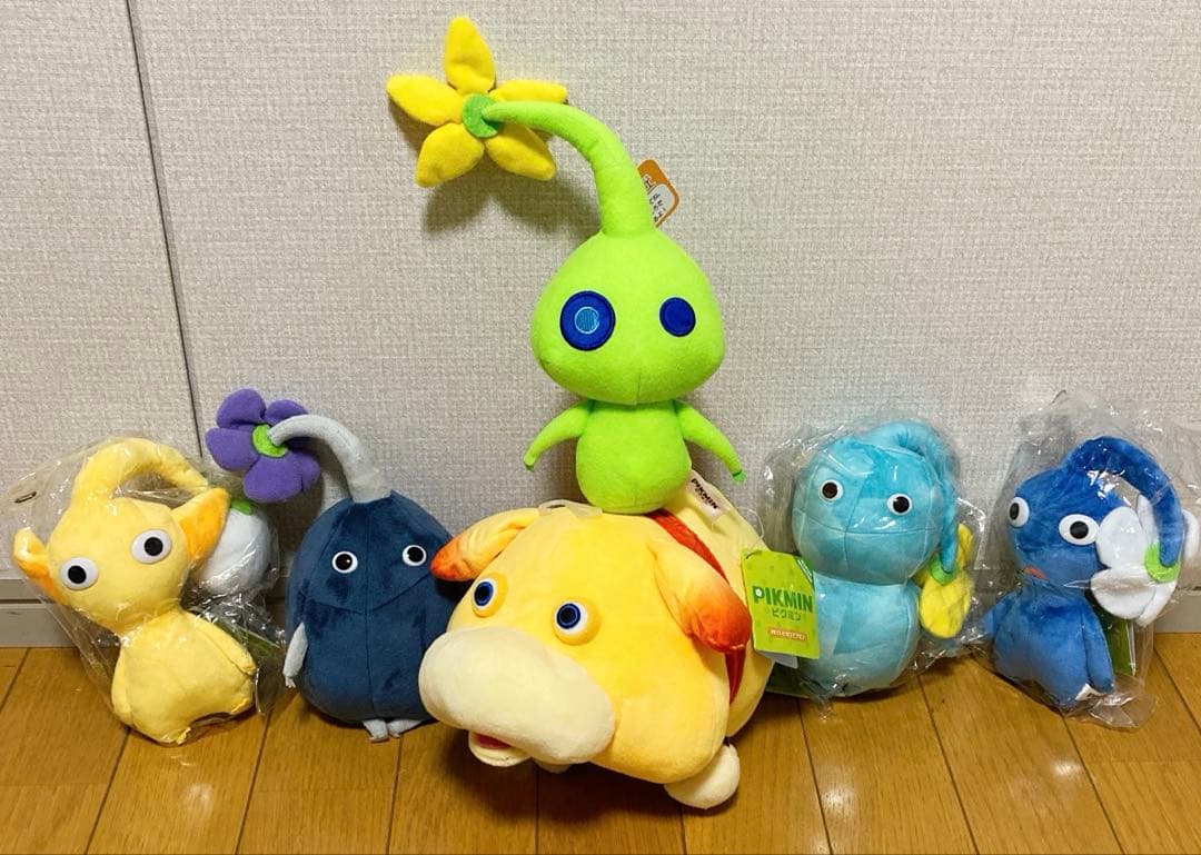 【新品❤️未使用】任天堂オフィシャルピクミンオッチンぬいぐるみ⭐️三英貿易6種セット