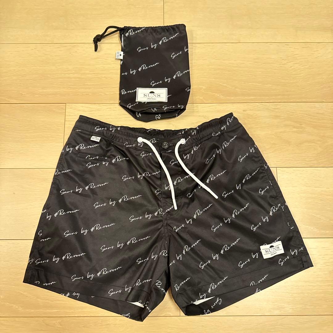 Suns by Re:room ブラック水着 収納袋付き