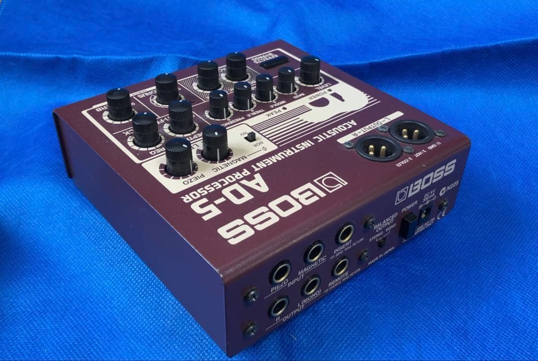 【動作品】ボス BOSS AD-5 アコギプロセッサ　プリアンプ エフェクター