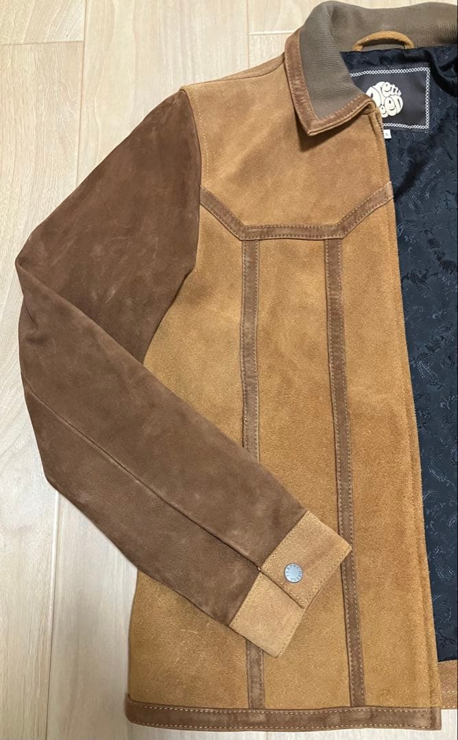 Pretty Green 本革スウェードライダースジャケット サイズ3