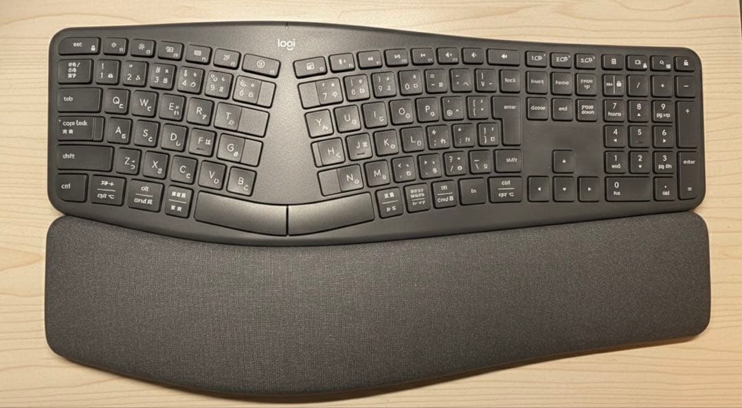 【jari】logicool エルゴノミクスキーボード 日本語配列 本体