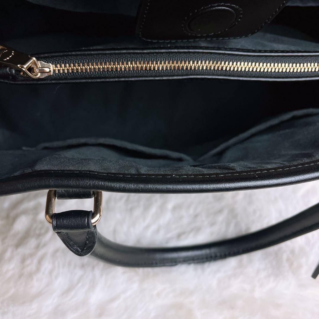 極美品☆COACHコーチ 2wayショルダーバッグ レザー ブラウン