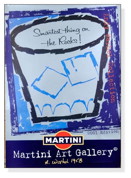 Martini Art Gallery　2001年/ウォーホル/ポスター