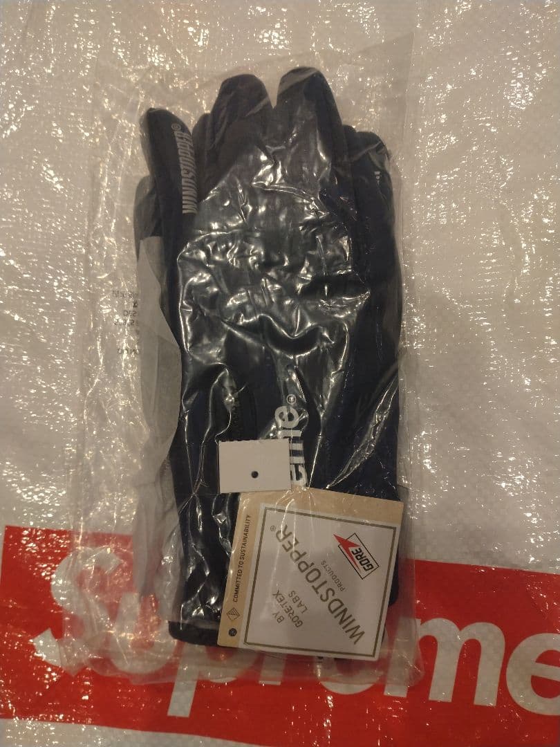 小物 Supreme Windstopper Zip Gloves Navy