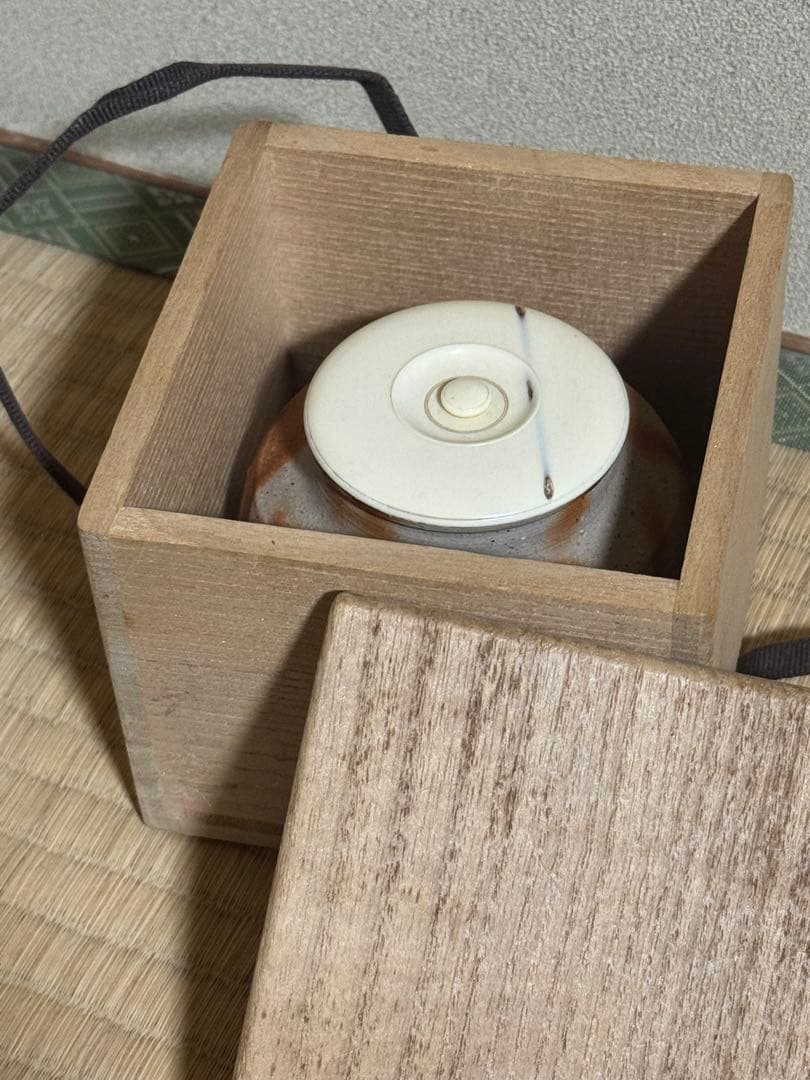 こゆきちゃん様　備前焼　人間国宝　山本陶秀　緋襷大海茶入