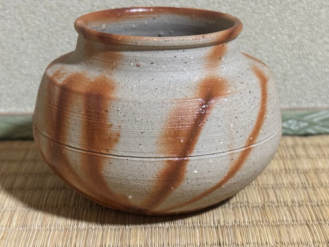 こゆきちゃん様　備前焼　人間国宝　山本陶秀　緋襷大海茶入