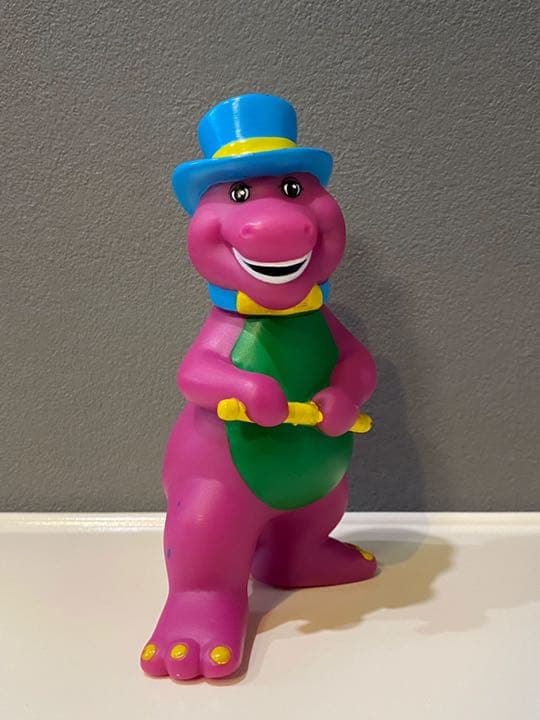 ビンテージ 90s Barney 杖 マジシャン バーニー 人形 フィギュア