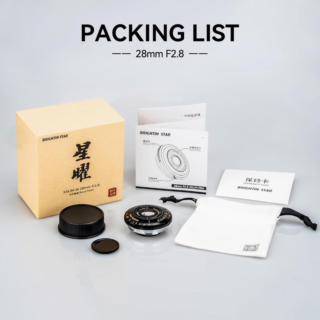 新品 Brightin Star 28mm F2.8 ライカMマウント レンズ