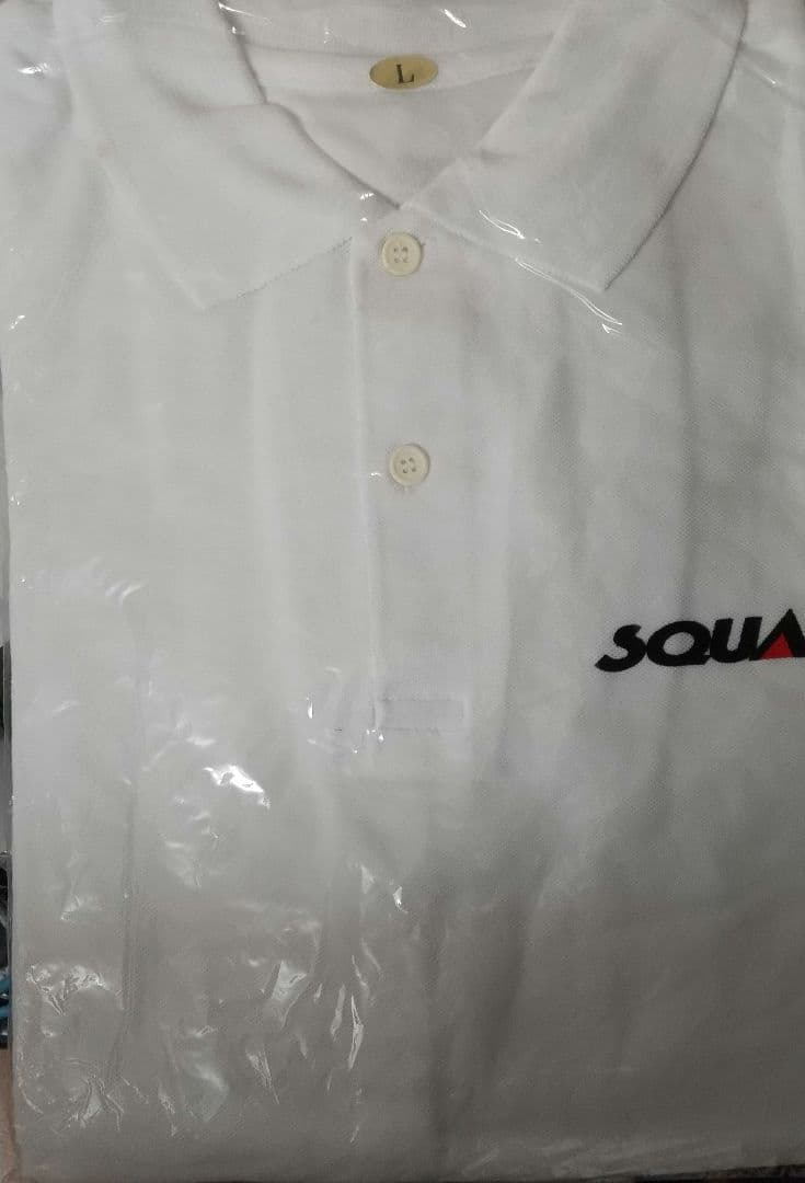 【詳細不明】スクウェア ロゴ入り開襟シャツ