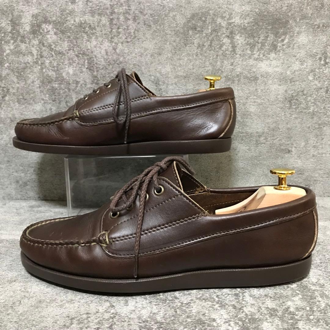 USA製 ランコート デッキシューズ 27.5cm モカシン 本革