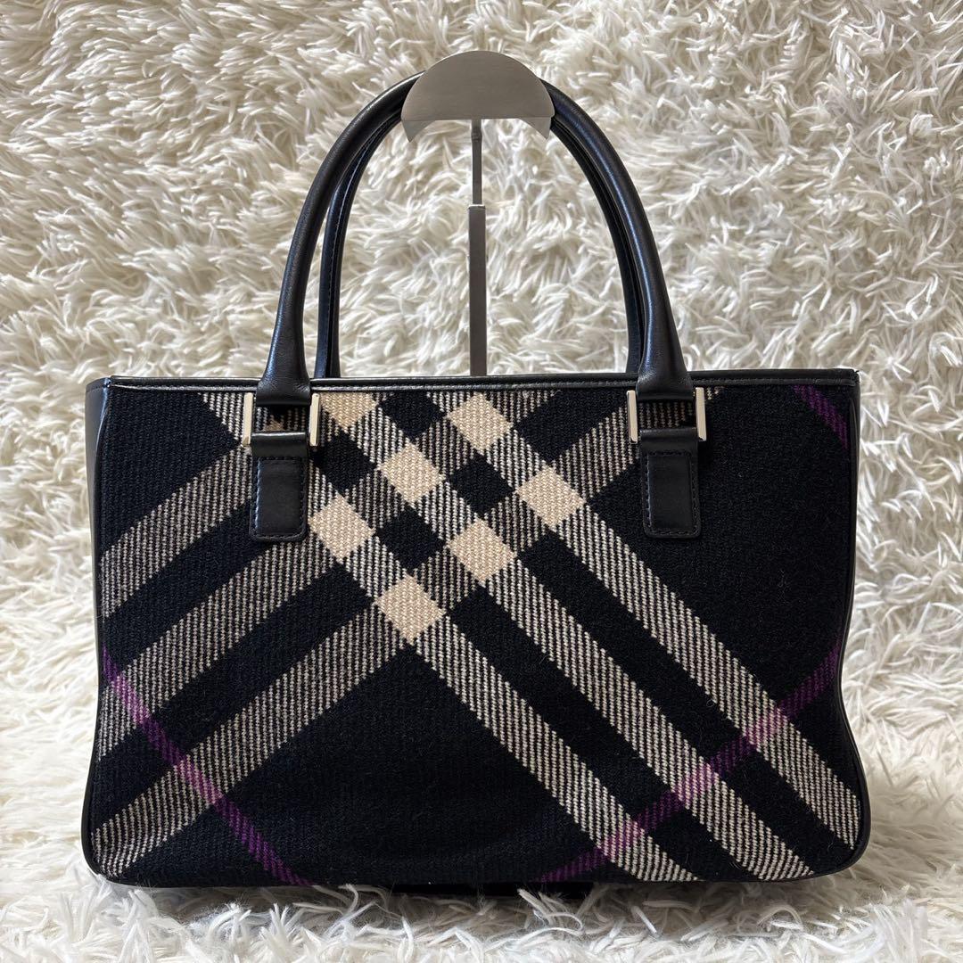 バーバリー BURBERRY チェック柄 ハンドバッグ