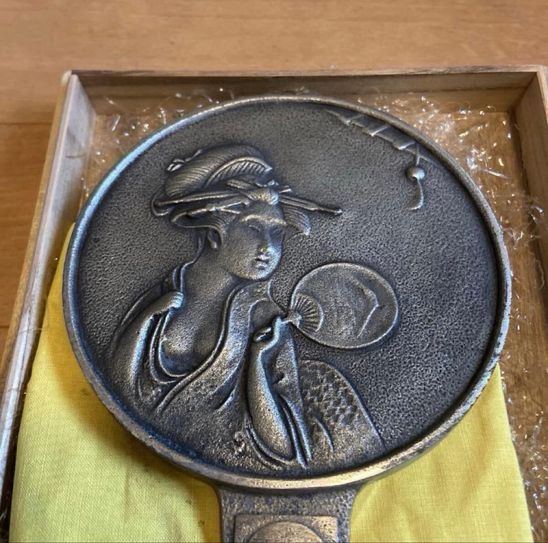 ☆コレクター放出品東京オリンピック メダリスト贈呈品1964年浮世手鏡　骨董品☆