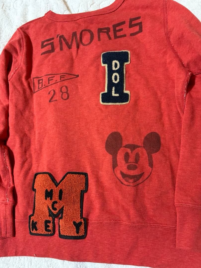 デニムダンガリー 160 ミッキー ワッペントレーナー 02 goto