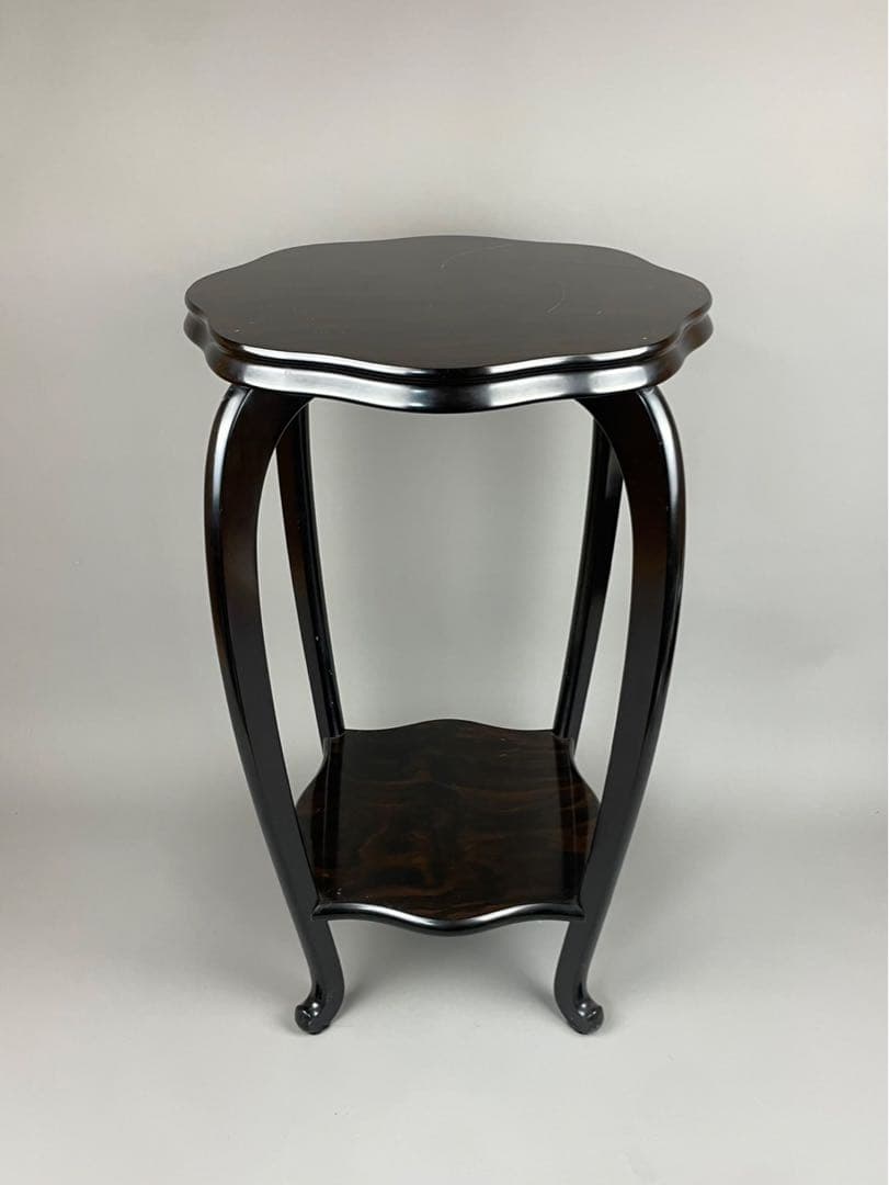 花台 木製 敷板 4号 唐木 黒檀 観葉植物 多肉 塊根植物 黒丹調 インテリア