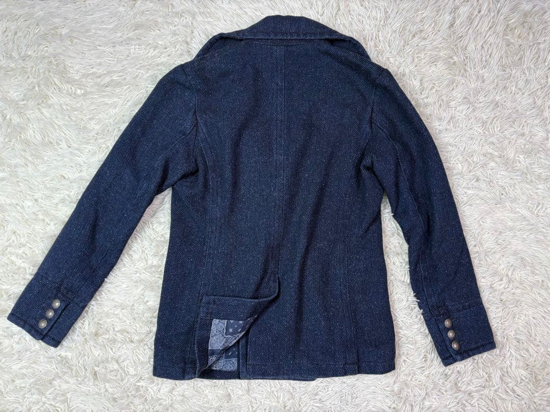 【新品】TMT INDIGO TWEED IMMIGRANT COAT S