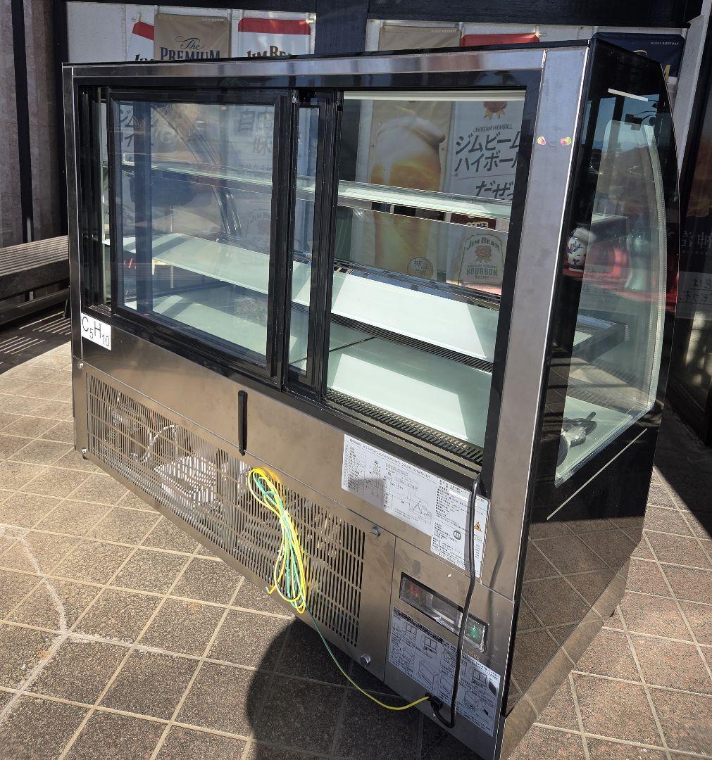 大型ショーケース ステンレススチール製　ラウンド型